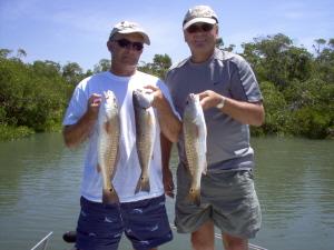3 redfish to 21 inches: Estero Bay, Bonita Beach, SW FL