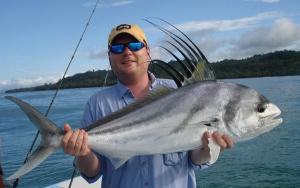 Keith with a rooster fish