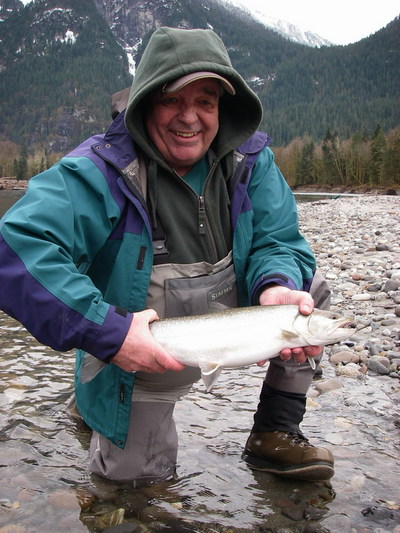 a nice 4 lb Bull trout typical of our fly fishery