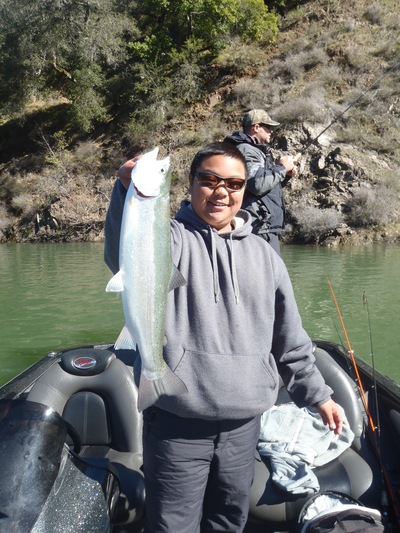 Steelhead caught while fishing a crankbait at Lake Sonoma