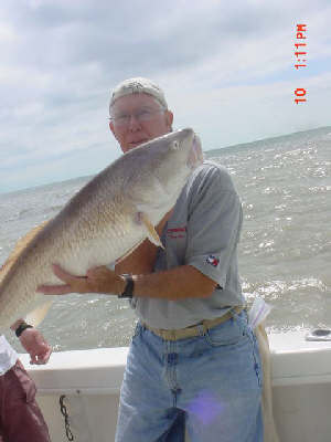 Redfish at the Jetties with captain Bill