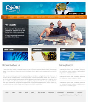 Free Fishing Web Templates