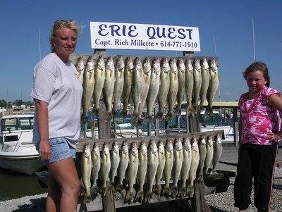 Lake Erie walleye fishing