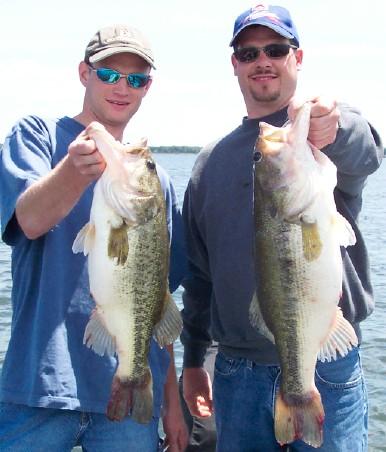 Drop shots produce fast action in the summer and fall!