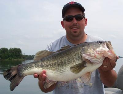Big bass in the heat of the summer.