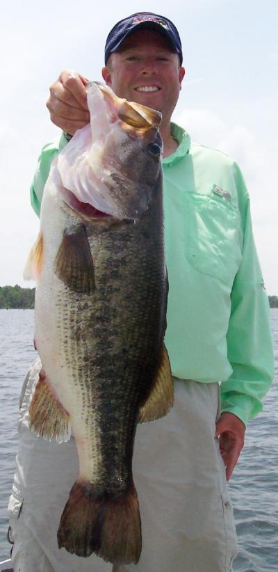 A 10 pounder that ate a Carolina rigged Baby Fork Creature.