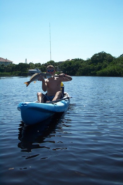 Backwater Redfish in the potholes!