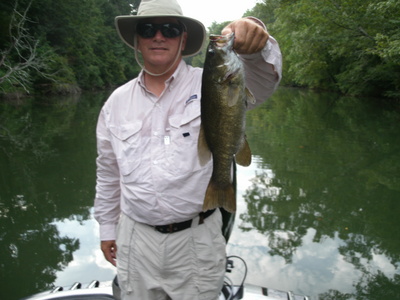 This anglers normally clear smallmouth creek will be high and muddy this week!
