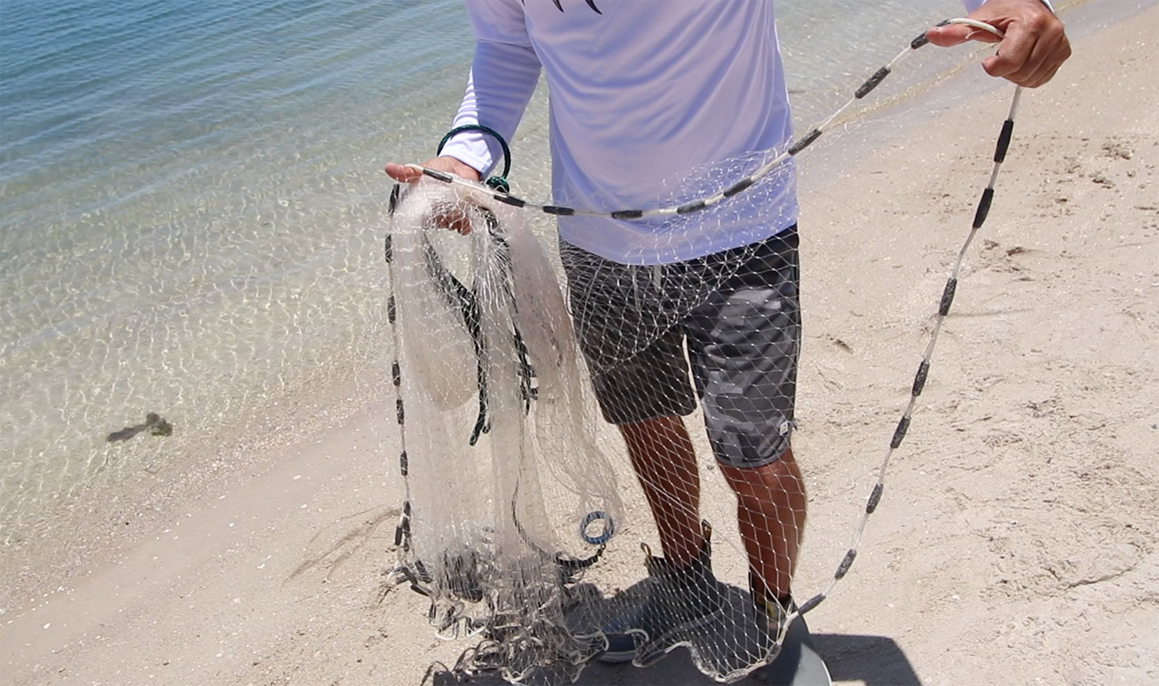 How To Throw A Cast Net Without Using Teeth or Getting Wet