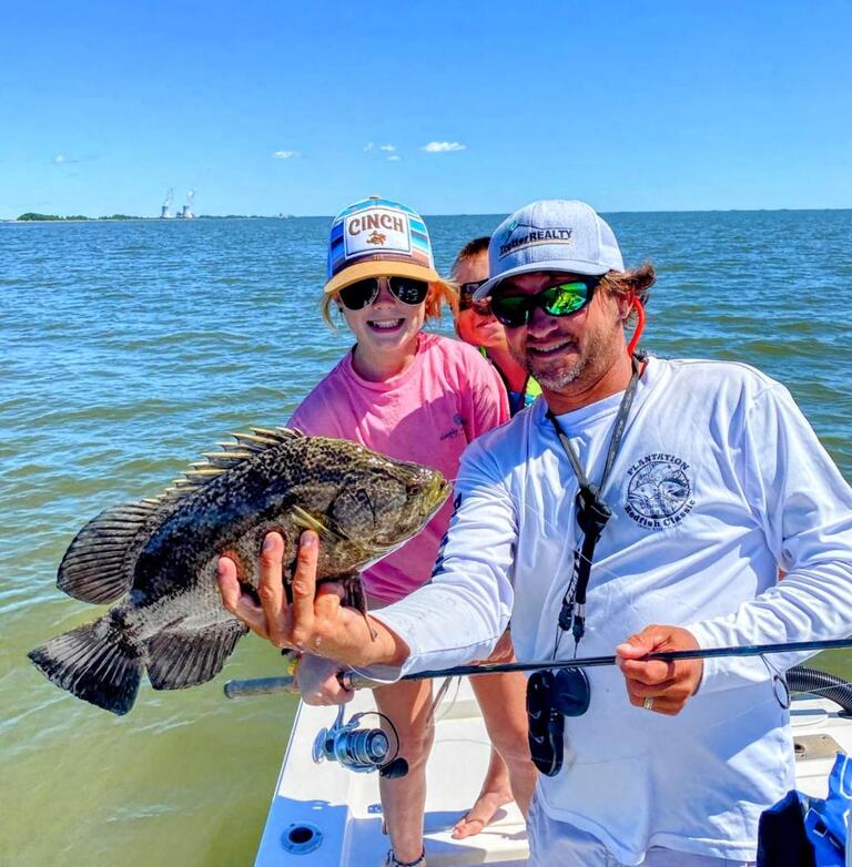 Crystal River, FL Tripletail Action.