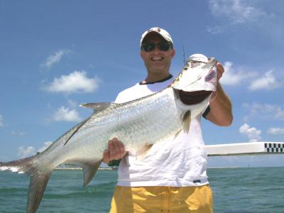 ILIA T. with a 40# Tarpon  7/12/07