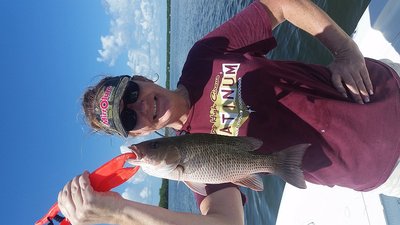 Gina with a nice mangrove snapper