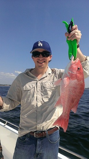 Colt was all smiles after landing this big red, The season is closed right now so we released it back to be caught in June.