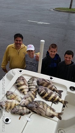 Good day of sheepshead fishing
