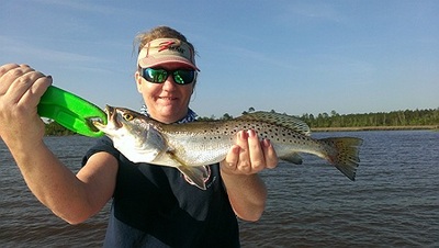 Gina shows that big trout are still around