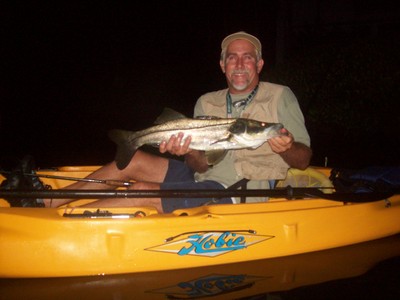 This 28 inch Snook took a free-lined pinfish
