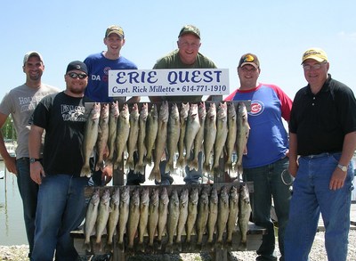 Jig-n-Minnow fishing for walleye with Erie Quest