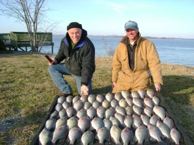 60 good keeper crappie from January 2008