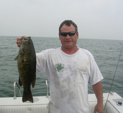 Capt. Rick shares a moment with a 21