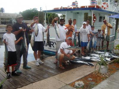 Bonitos and kings caught drift fishing out of Ft. Lauderdale