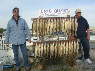 Indiana walleye fisherman show off their October, 2008 catch!