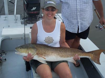 Lisa witht he largest fish of her life.