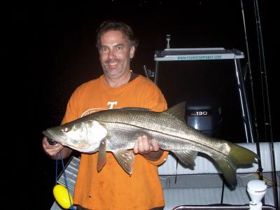 A nice dock light Snook