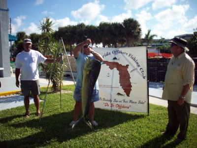 Barry Hankinson with his dolphin