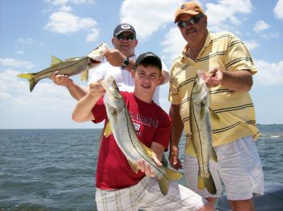 Great day of snook fishing.