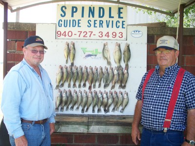 Bob and his friend from Kansas caught around 200 crappie on their morning trip keeping 33 for a fish fry.