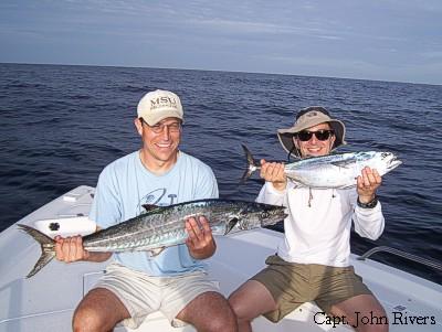 Matt and Jake had fun landing this king and Bonita