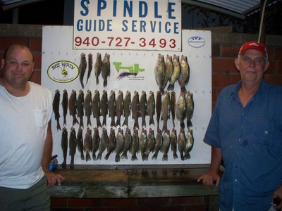 Matt and Gary on day 2 with another nice mess of fish. In the 2 day total they caught somewhere around 500 fish.