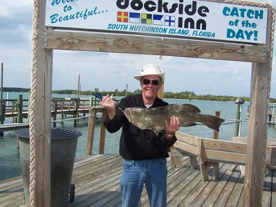 Dave Collingwood with his grouper