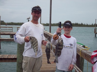 Jeff & Jared with some of their catch.
