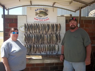 Mike and his wife caught over 200 this morning, keeping there limit.