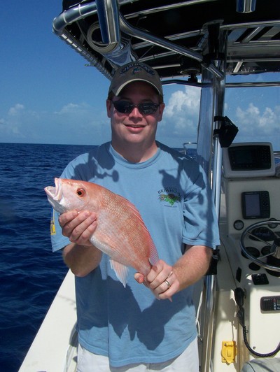 Red Snapper released unharmed