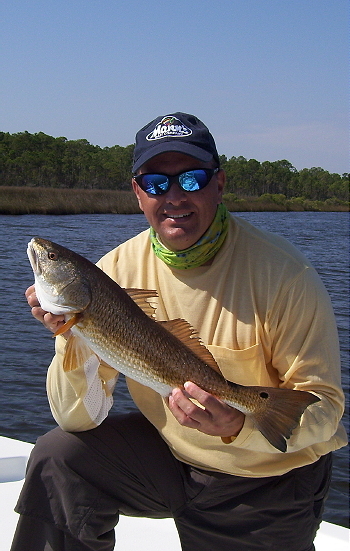 Slot redfish caught in Blackwater Bay