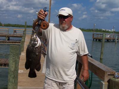 Capt. Joe Ward with a 6 pound tripletail