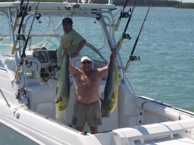 John Secor & Steve Gerwig with a pair of 30 pounders.