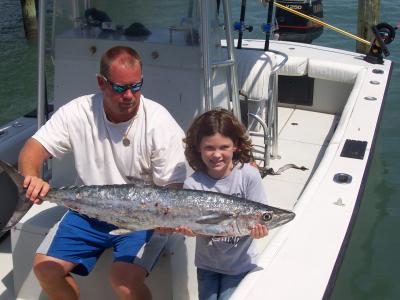 Savannah Ward and her 29 pound kingfish