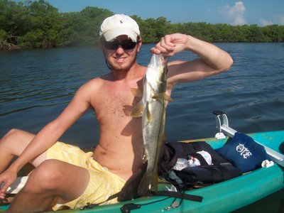 Not bad for his first Snook
