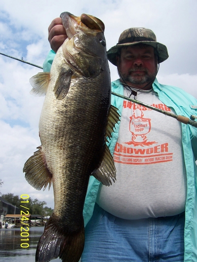 Darrell W From IN with a St Johns Trophy Bass