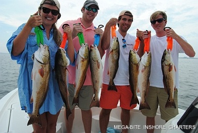 Hooking reds all day is always fun