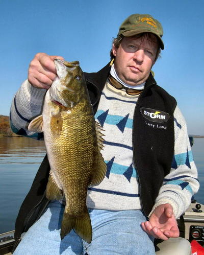 Larry Wilkinson with a bonus smallmouth
