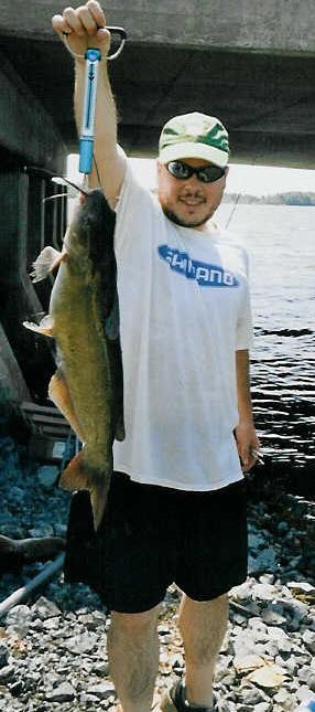 Channel catfish just under 10 lbs.