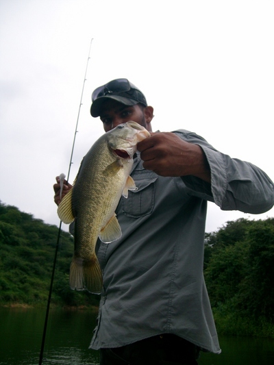 Riaz with a really nice Big Mouth Bass