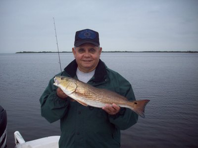 Carlos with a 24 1/2 redfish