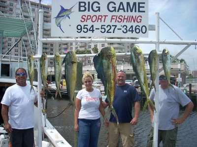 Big Mahi-Mahi caught fishing in Fort Lauderdale