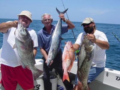 Frank and Oswaldo are loaded for a seafood feast