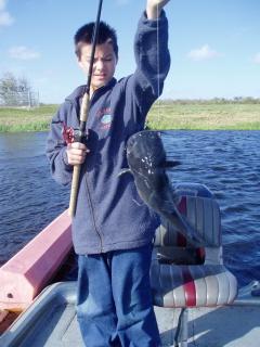D J and the largest of the Catfish.